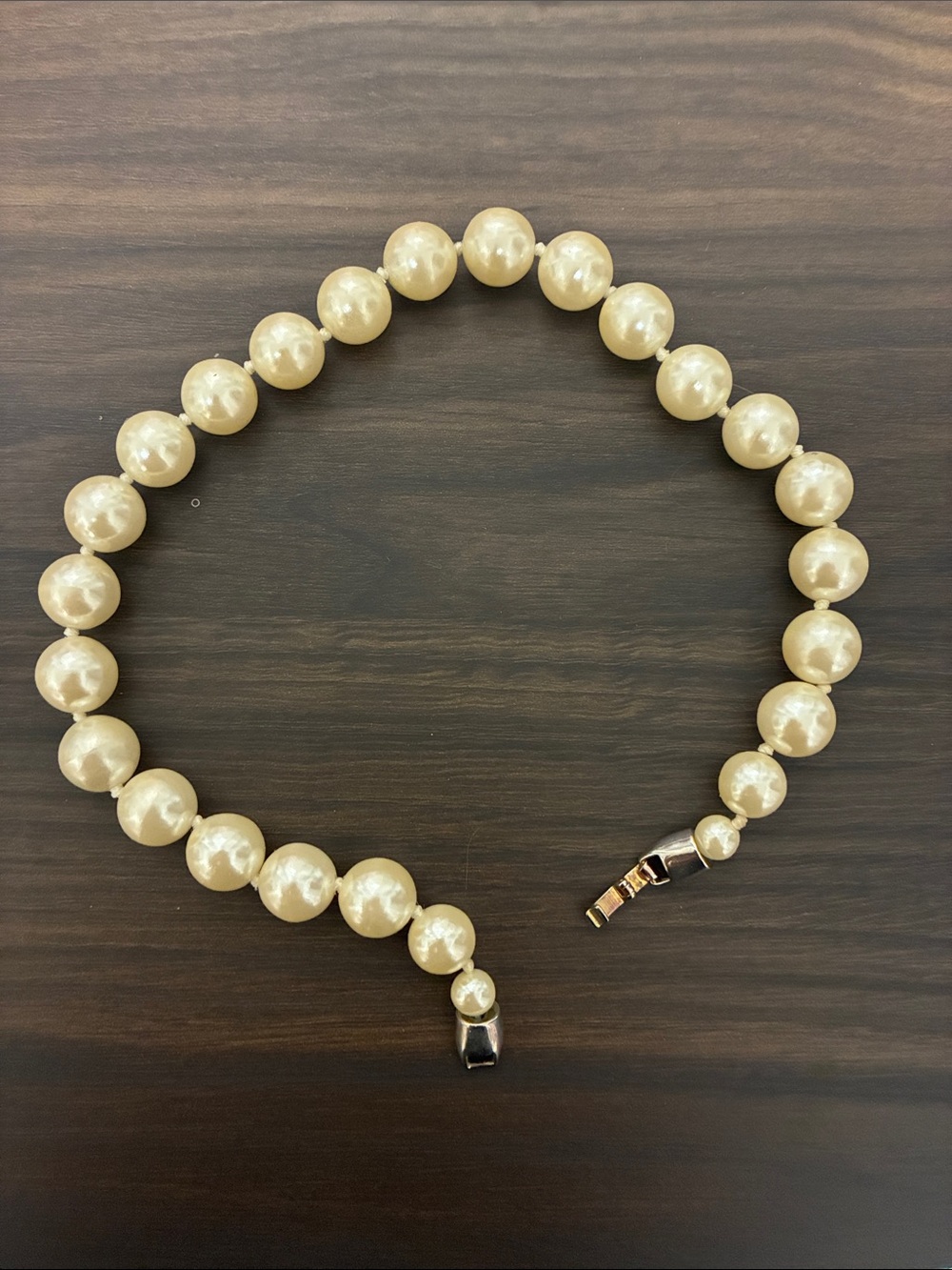 Vintage Cream Pearl Choker - Elegant Women's Jewelry